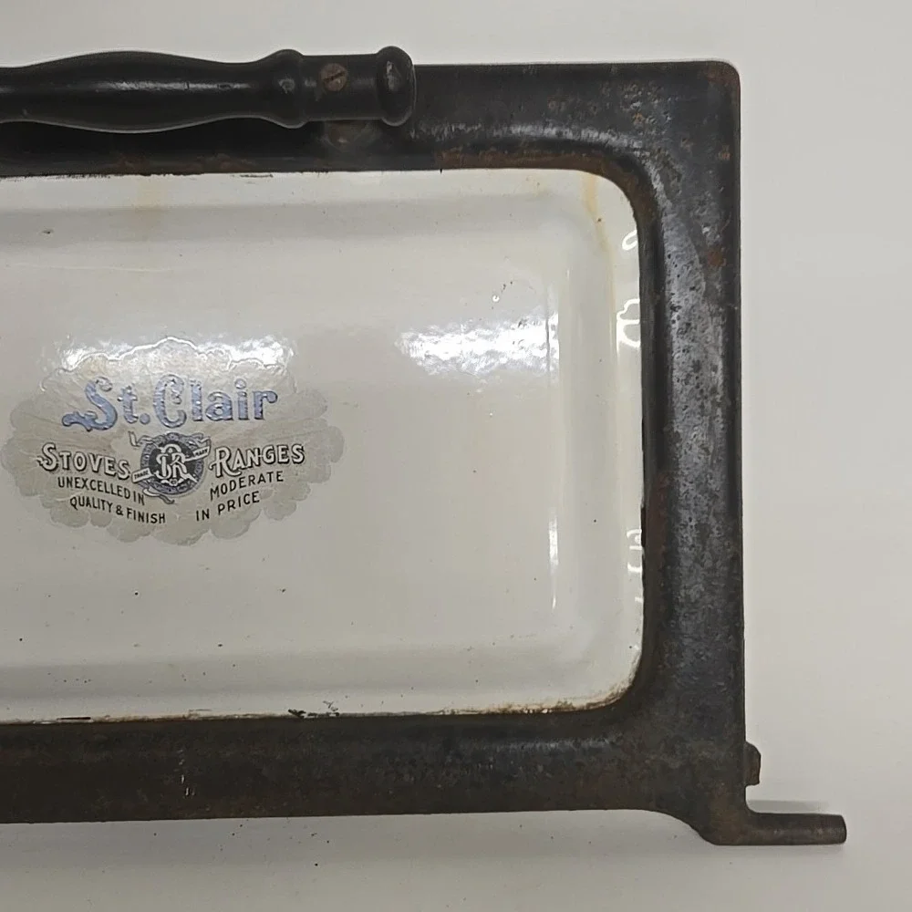 Vintage St. Clair Stoves & Ranges Porcelain Door‎ Advertisement